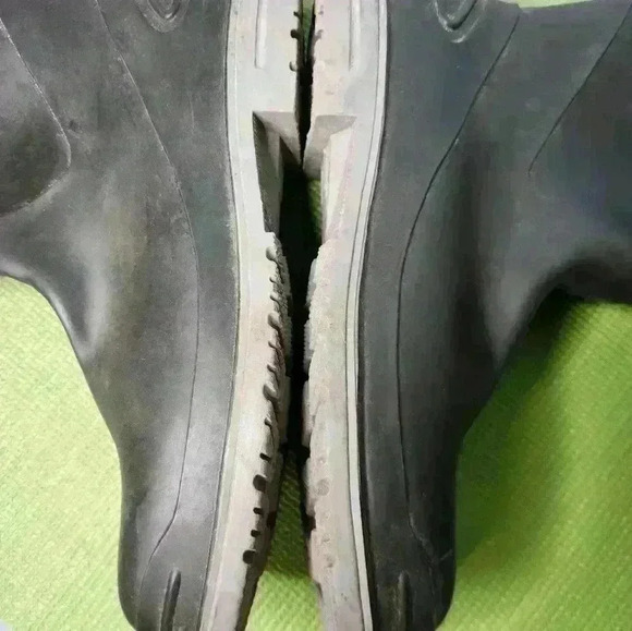 Dunlop Men's Multi Grip Black Rubber Boots Steel Toe & Shank Size 13 USA - Picture 6 of 11